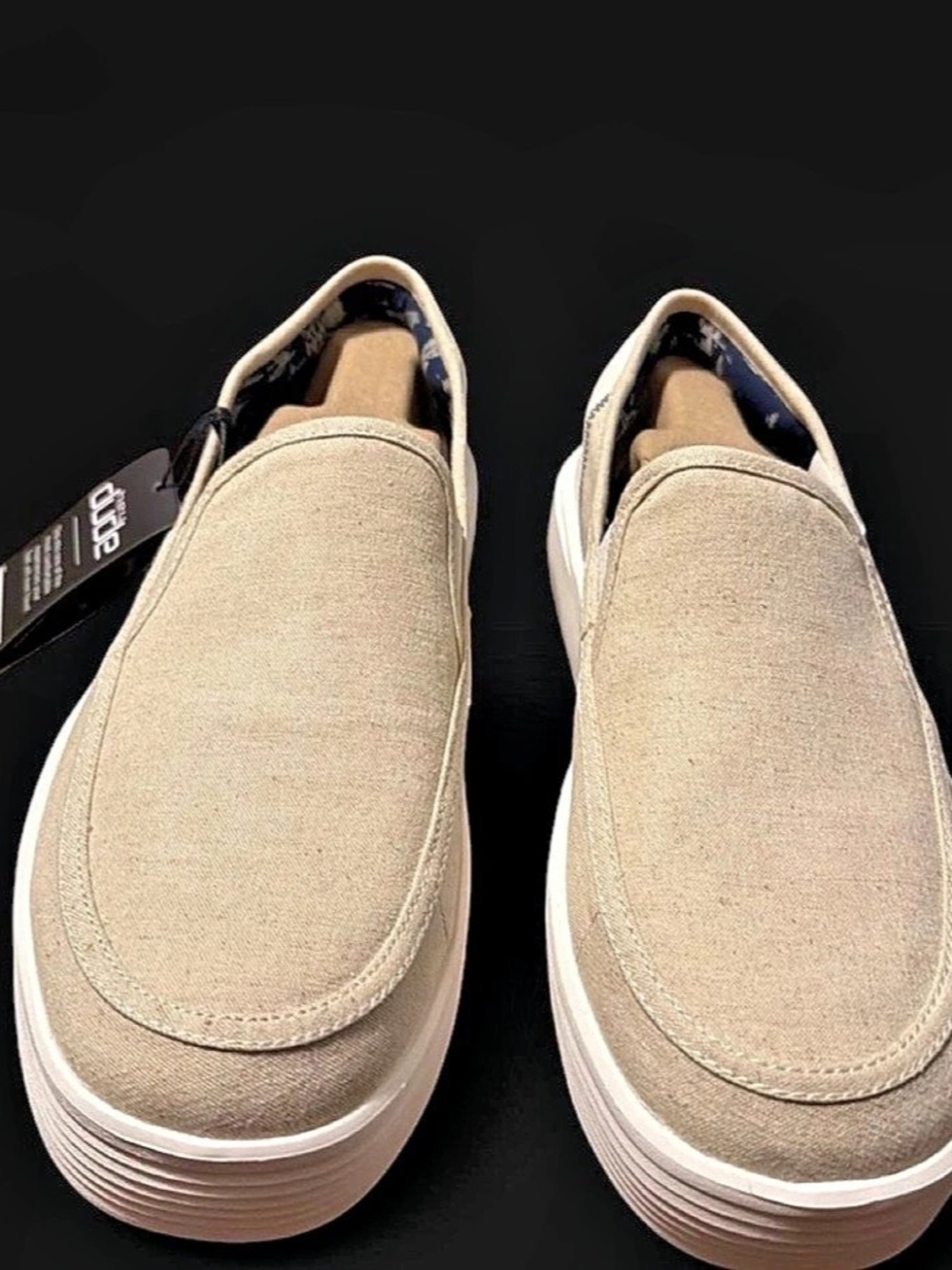Hey Dude Sunapee M Craft Slip-On Sneakers White US 10 NWT